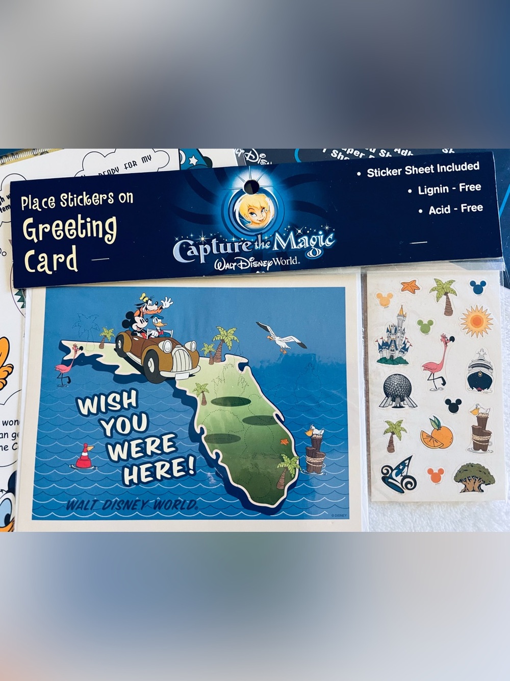 Capture the Magic Scrapbook Paper & Sticker Kit - Blue, Yellow, Red - Picture 2 of 14